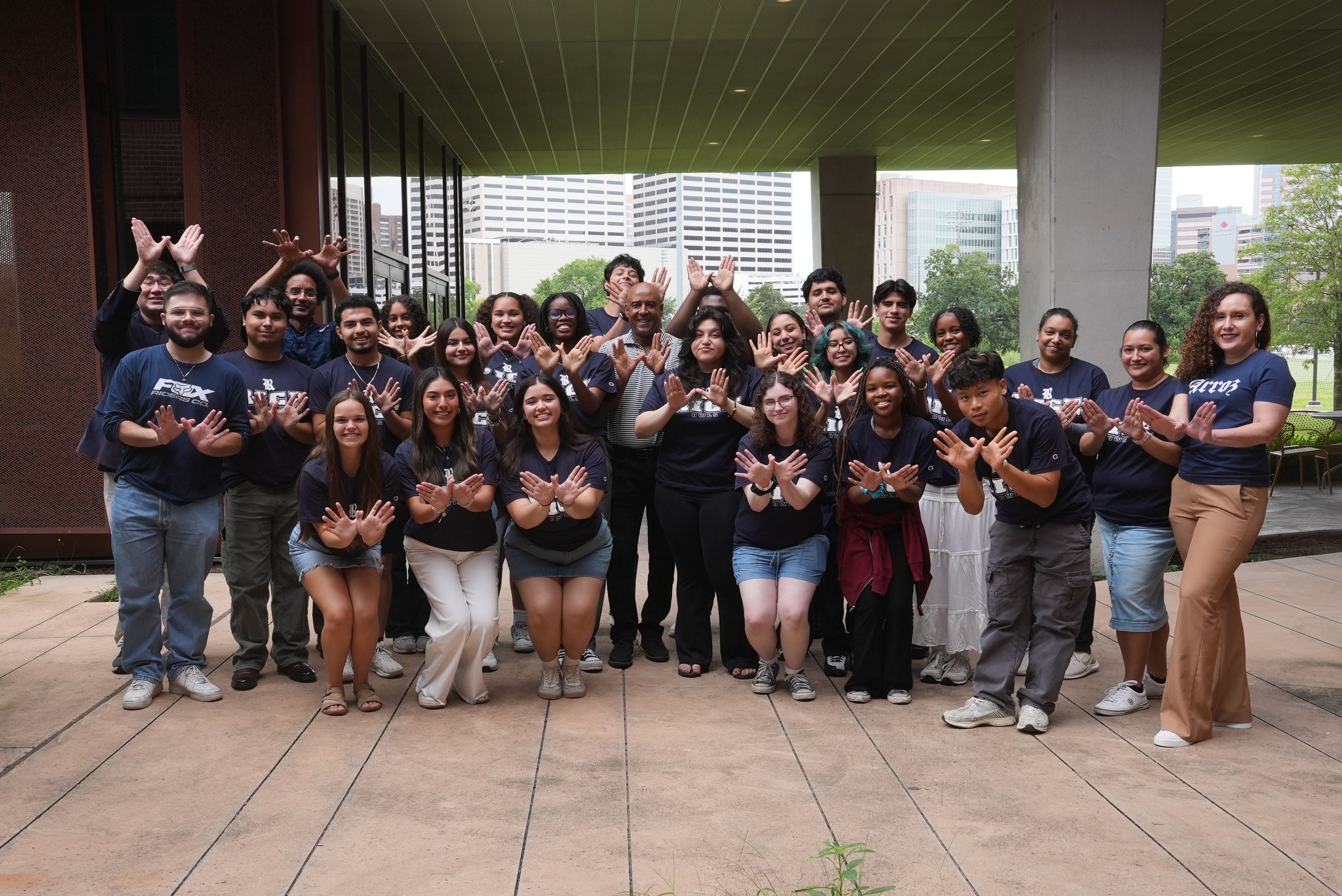 Pres. Reginald DesRoches visits with the RISE 2025 cohort