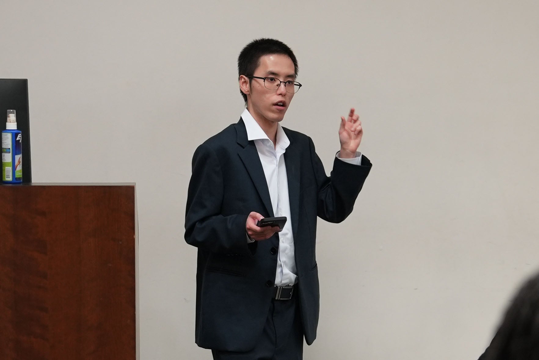 Sammy Baek presenting at the Southeast Regional Conference