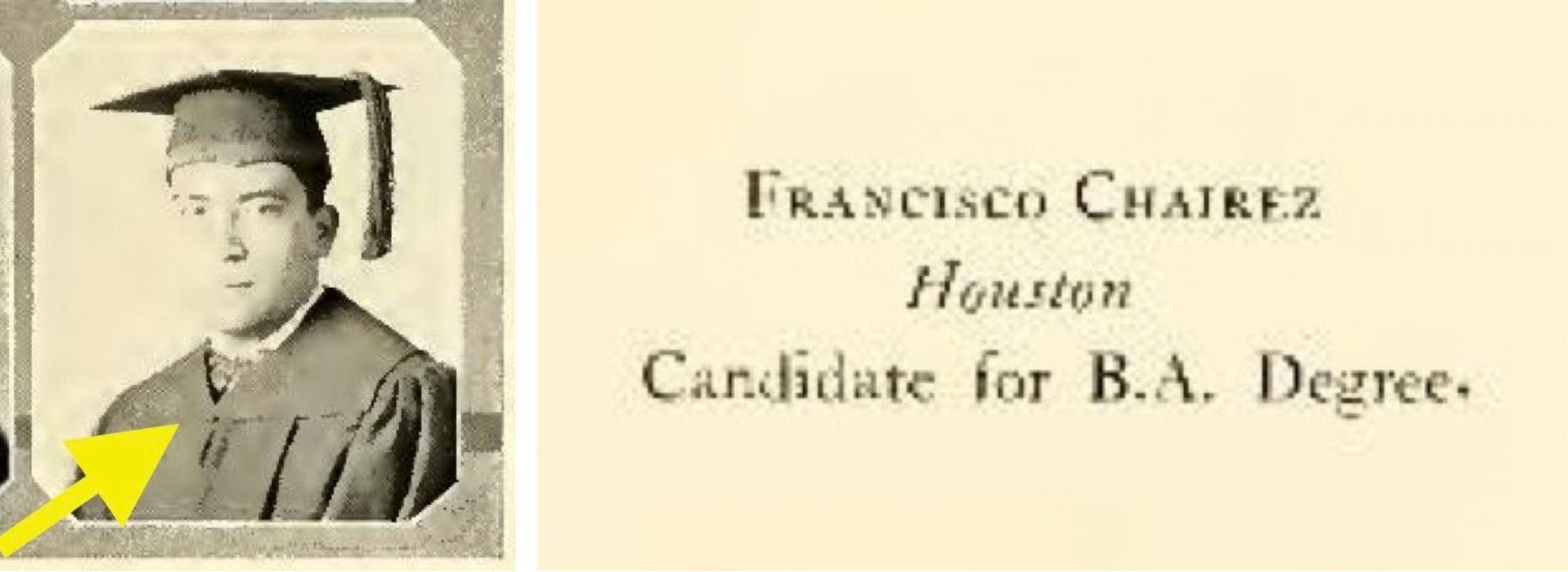 Bachelor of Arts graduation photo of Francisco Chairez 