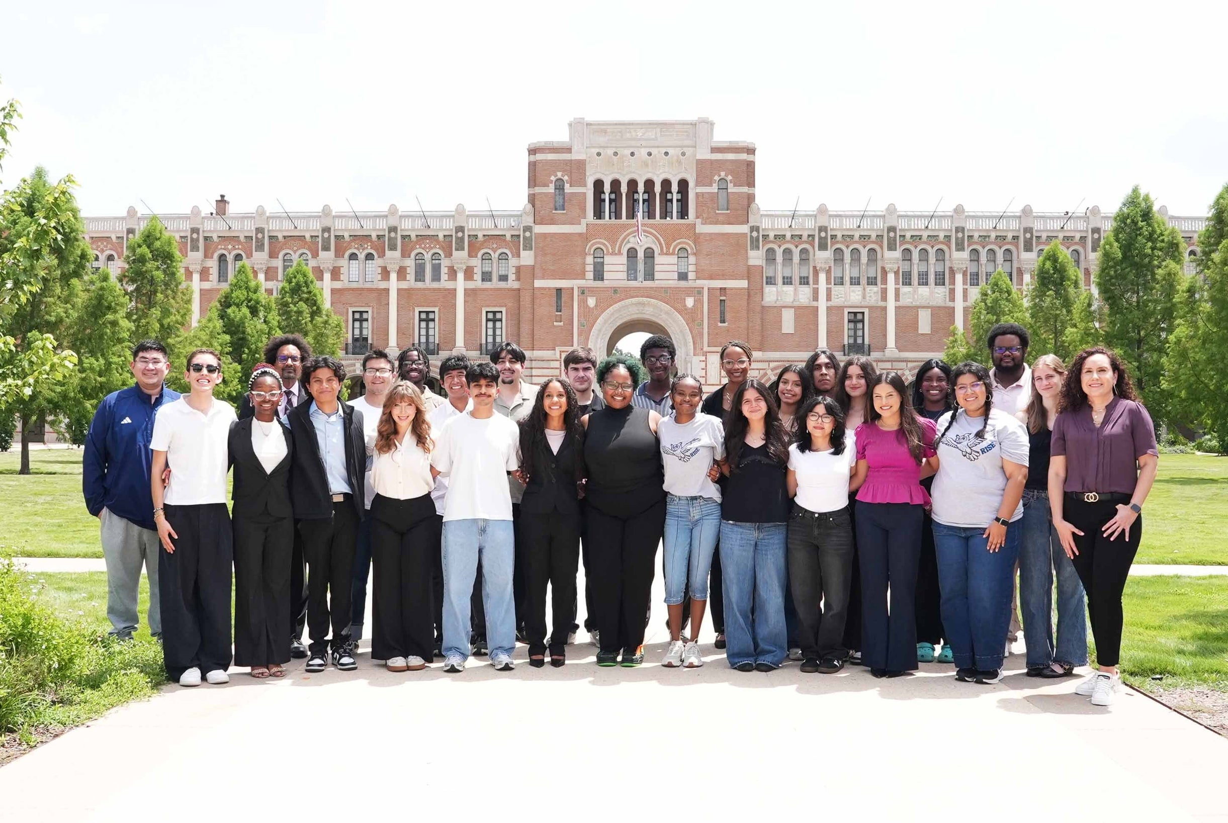 Group photo of the RISE 2026 cohort in the Academic Quad