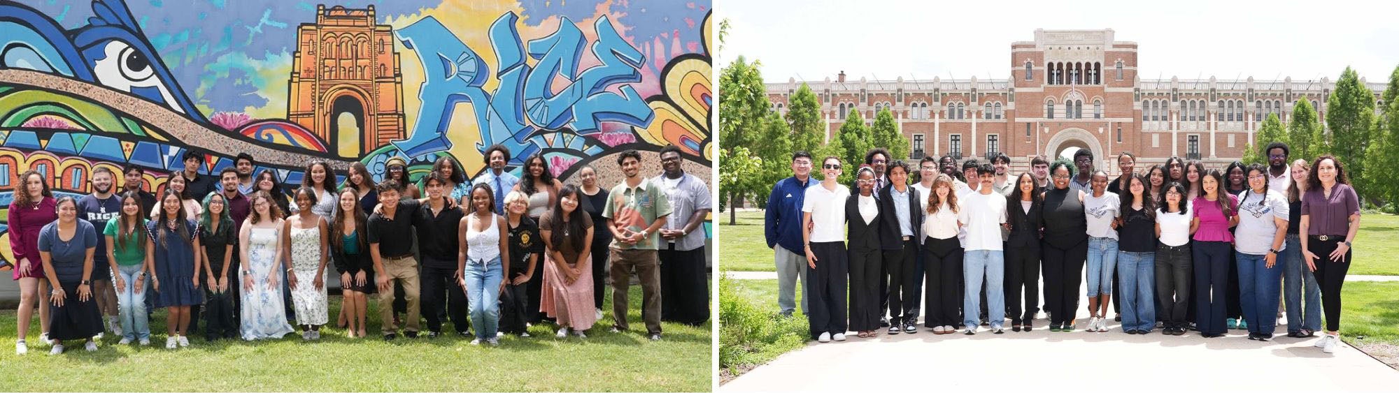 Group photos of RISE 2025 and 2026 cohorts